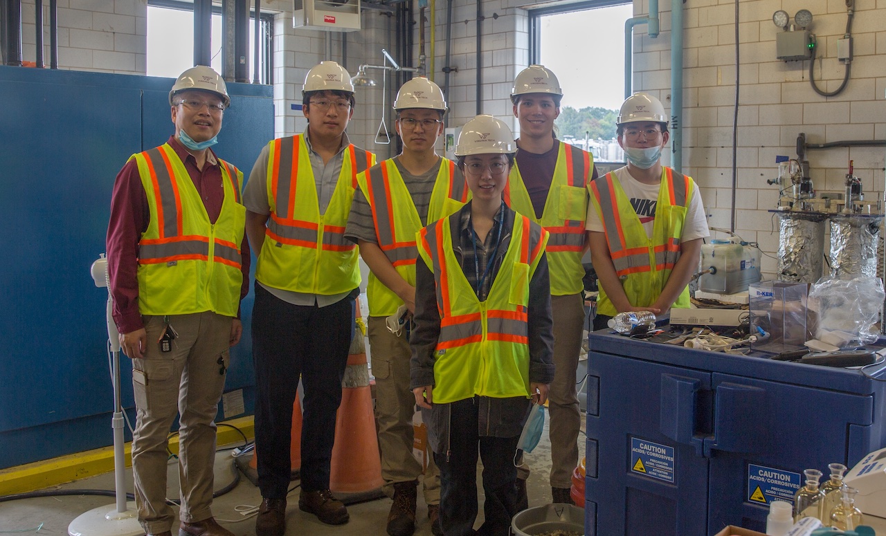 7/27/2021 Field tour of our pilot MBBR-Anammox reactors stationed in Noman M. Cole Jr., Pollution Control Plant