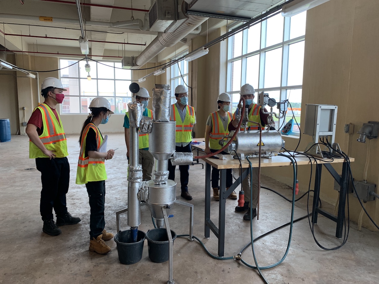 8/17/2021 Field tour of the pilot-scale thermal hydrolysis anaerobic digestion setup in Loudoun Water Broad Run Water Reclamation Facility.